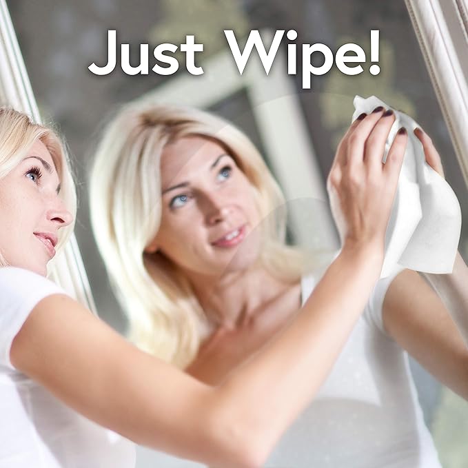 Windex Wipes Glass Cleaning, Pre-Moistened Glass and Surface Wipes to Clean