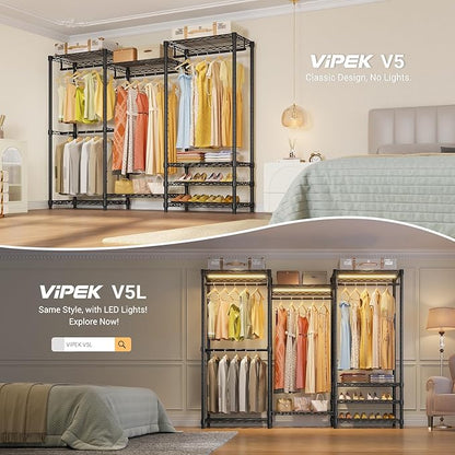 VIPEK V5 Portable Closet Wardrobe Heavy Duty Clothes Rack, Freestanding