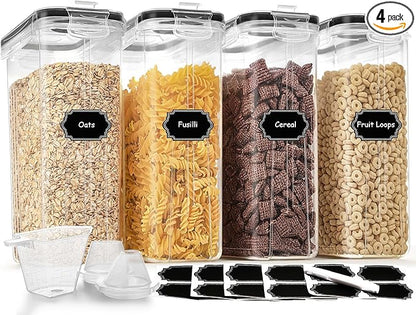 Cereal Containers Storage Set, Cereal Dispensers
