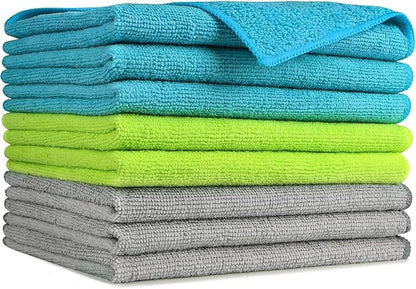 AIDEA Microfiber Cleaning Cloth-8PK, Soft Microfiber Towels