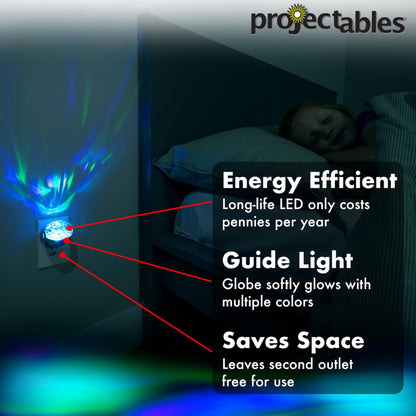 Energizer Night Light, Color Changing, Nightlight for Bedroom, Bathroom, Nursery, Hallway, Kitchen,White Base, 81567