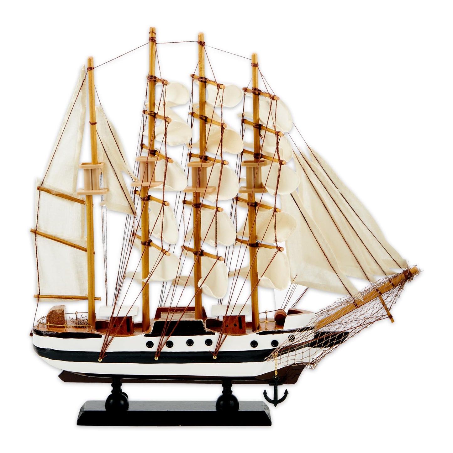 Zingz & Thingz Ahoy Collection Wooden Passat Ship Model, 13x2.75x12