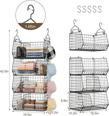 4 Tier Hanging Closet Organizer