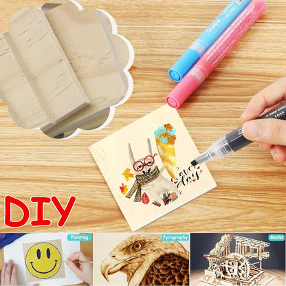 Jyongmer 30PCS Wooden Squares for Crafts, 1/4 Inch Thick Wooden Blocks, Natural Blank Square Blocks Unfinished Wood Blocks for DIY Crafts, Engraving, Wood Burning, Painting (3 x 3 inch)