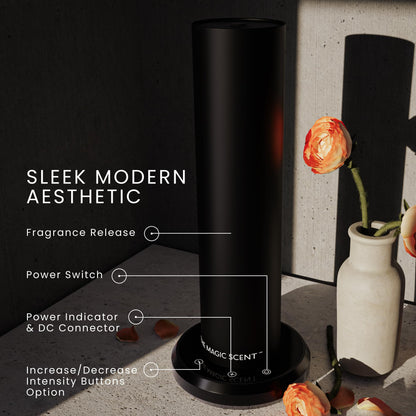 The Magic Scent Diffuser, Scent Air Machine for Home & Hotels, HVAC or Portable Nebulizing Diffuser - Large Room Waterless Aroma Machine - Aroma Oil Included