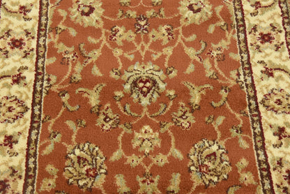 Unique Loom Voyage Collection Traditional Oriental Classic Intricate Design Area Rug (2' 7 x 10' 0 Runner, Terracotta/Ivory)