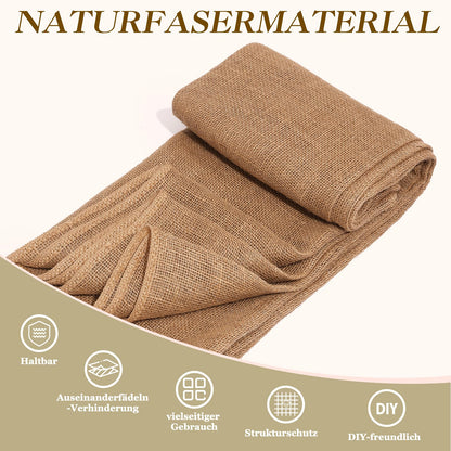 40" x20 Feet Premium Natural Burlap Fabric Roll – Multipurpose for Gardening, Weddings, Crafts & Holiday Decor – Wedding Aisle Runner, Halloween/Christmas Burlap, Weed Barrier & More(40in*20ft)