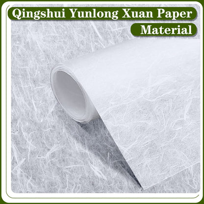 Geyee 2 Rolls 10.43 x 287.4 Inch of Mulberry Paper Traditional Handmade Rice Paper Decoupage Papers Roll Natural Decoupage Tissue Origami Roll for Crafts Gifts Windows