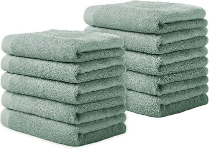 Yoofoss Luxury Washcloths Towel Set 10 Pack Baby Wash Cloth