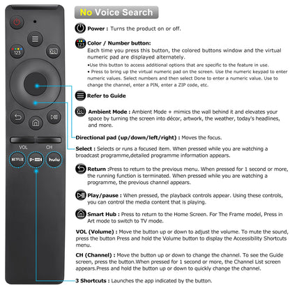 Voice Remote Replacement for TCL Android Smart TVs,RC813 with Google Voice Function