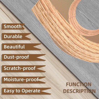 GSCIT Club Red Oak Edge Banding, 2 inch x 25ft roll of Veneer Edge Banding Pre-glued Flexible, Wood Tape Banding for Cabinet Repair Furniture Plywood