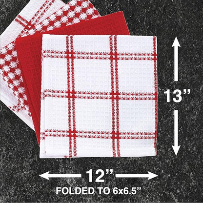 T-Fal Premium Waffle Dish Cloths: Highly Absorbent, Super Soft Long Lasting