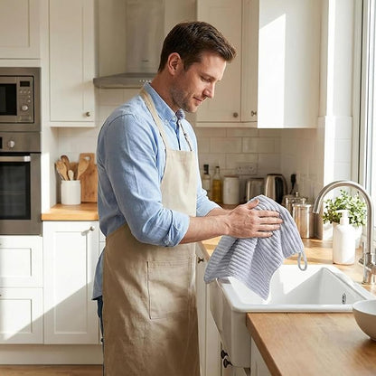 4PCS Gray Microfiber Hand Towels