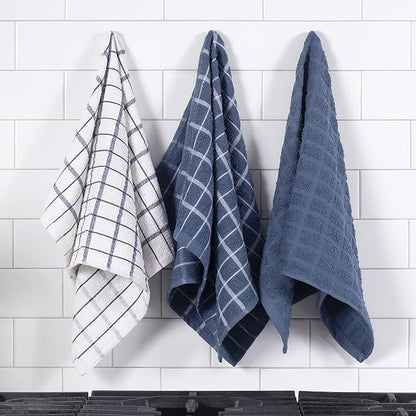 Ritz Premium 100% Cotton Terry Check Kitchen Dish Towels