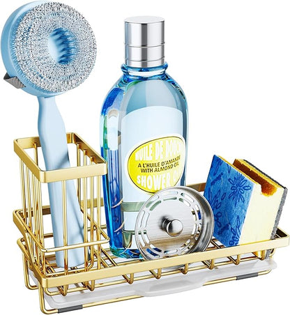 SWTYMIKI Sink Caddy Kitchen Sink Organizer