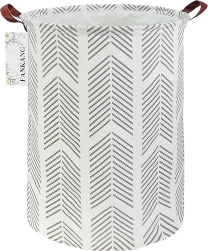 FANKANG Storage Basket, Nursery Hamper Canvas Laundry Basket Foldable