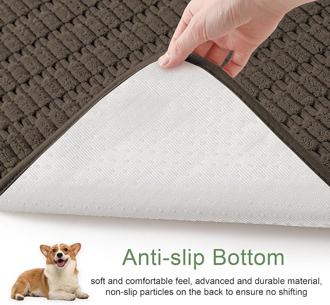 Washable Pee Pads for Dogs, Reusable Puppy Pads Dog Pads, Non-Slip Dog Pee Pads, Leakproof Pet Pee Pads Wee Wee Pads for Dogs. (Coffee, 40"x60"(Pack of 1))