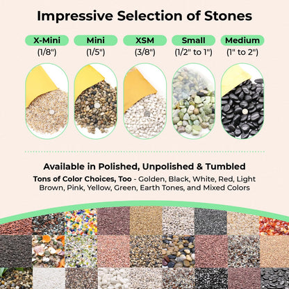 Volcanic Rock for Plants. Gritty Mix. Mixed Color Lava Rock. 1/5 Inch - 10 lbs for Potting Succulents, Pots, Plants, Gardening, Indoor, Crafting, Vase Fillers