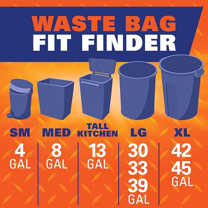 Hefty Heavy Duty Trash Bags, Large | 42 Gallon |