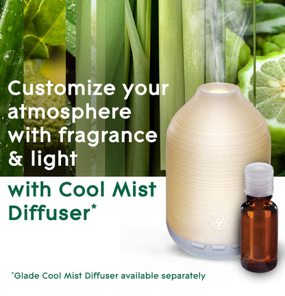 Glade Aromatherapy Diffuser & Essential Oil, Air Freshener for Home, Choose Calm Scent with Notes of Lavender & Sandalwood, 0.56 Fl Oz