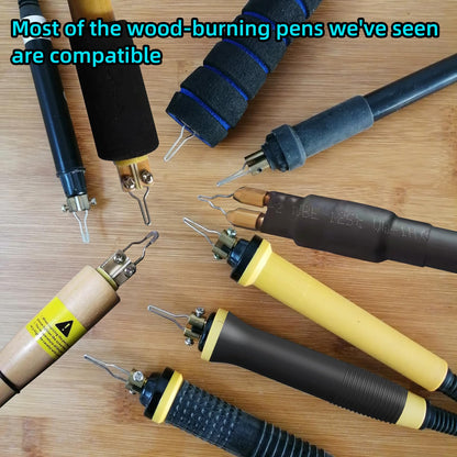 FIRElood Wood Burning Kit,Wood Burning Tips Wood Burner tip,Burning Tool Wood Burning High impedance Nickel-Chromium Wire Pen tip Wood Burning Tool Pen tip nibs for Writing Instruments Pen nibs