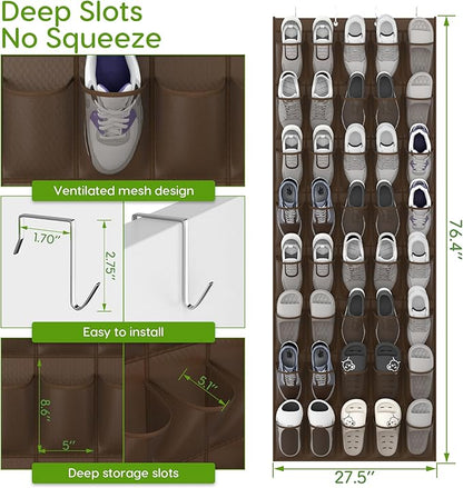 Unjumbly Over the Door Shoe Organizer