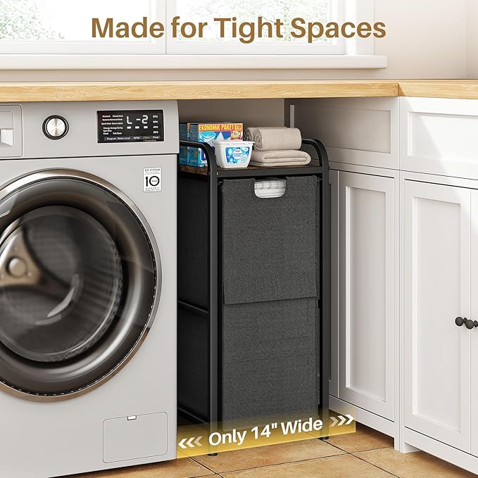 Kitstorack Laundry Hamper, Laundry Basket, Laundry Sorter