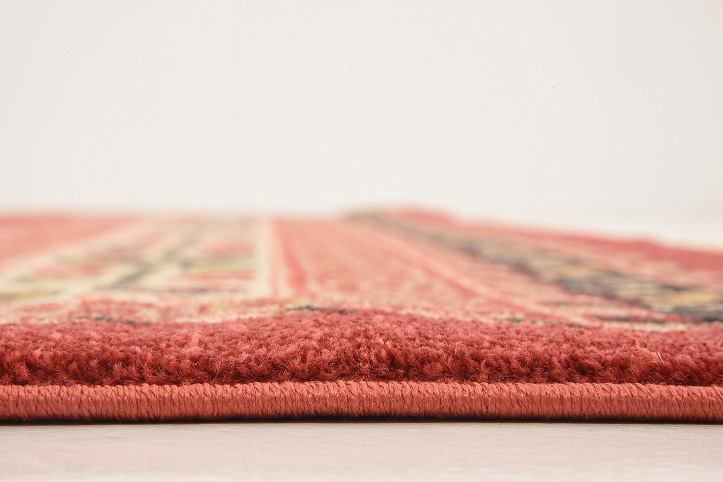 Unique Loom Fars Collection Area Rug - Pasadena (8' Square, Rust Red/ Black)