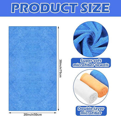 10 Pcs Extra Large Microfiber Cleaning Cloth 30" x 20" Large Floor Microfiber