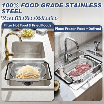Over the Sink Colander, Expandable Strainers and Colanders