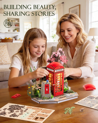 Rolife 3D Puzzles for Adults Blossom Book Booth, Toy Model Building Set for Adults for Table Toys & Home Decor, Creative Birthday Gift for Girls&Boys (116 PCS)