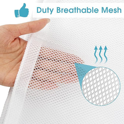 2 Pack Mesh Laundry Bags, 23 x 34 Inches Heavy Duty Mesh Laundry Bag, Large
