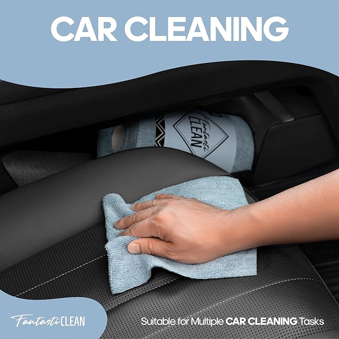 Fantasticlean Microfiber Cleaning Cloth Roll -60 Pack, Tear Away Paperless