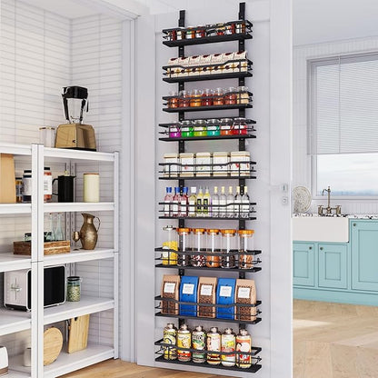 Over The Door Pantry Organizer，9-Tier Over The Door Organizer