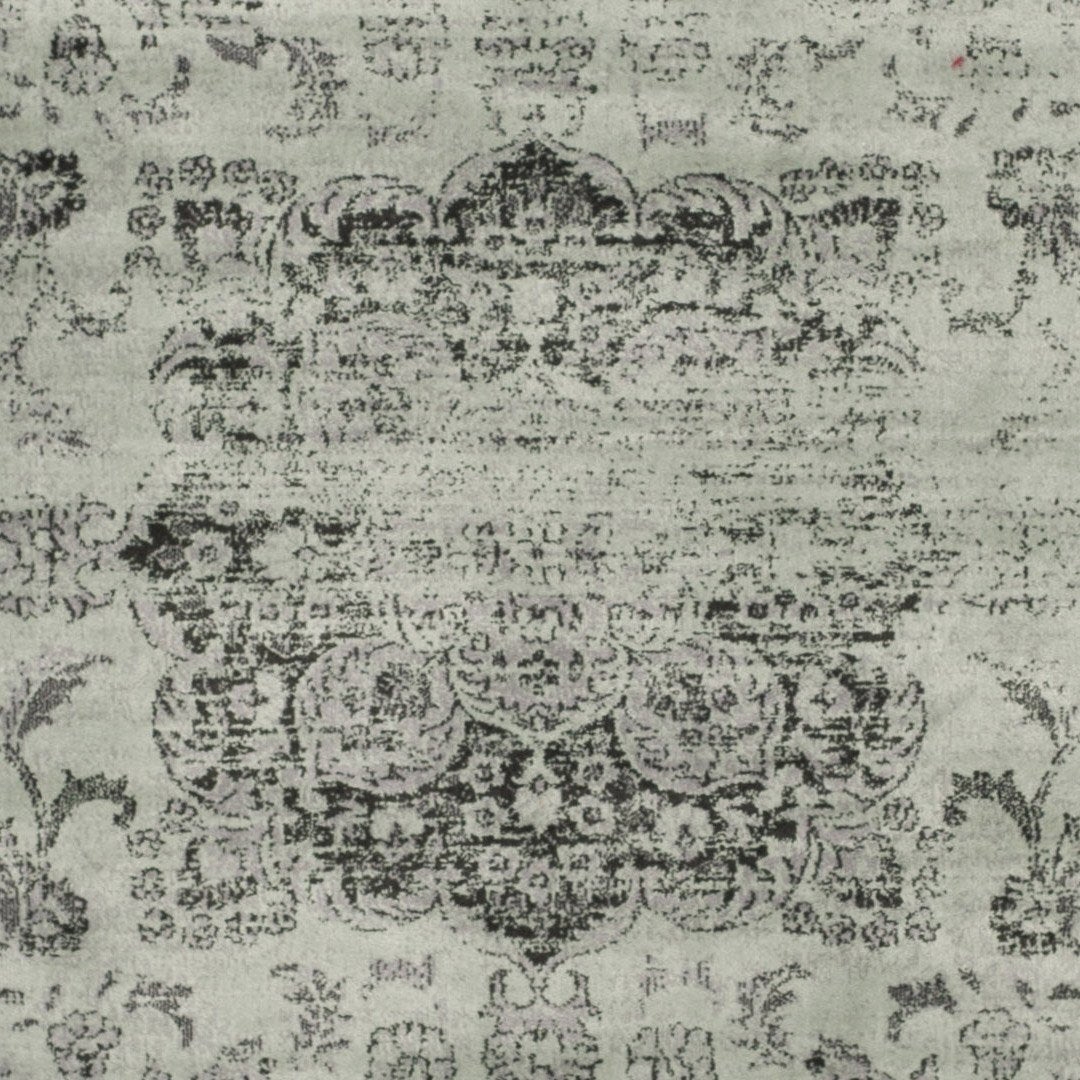 SAFAVIEH Vintage Collection Accent Rug - 4' x 5'7", Spruce, Oriental Medallion Distressed Viscose Design, Ideal for High Traffic Areas in Entryway, Living Room, Bedroom (VTG113-2111)