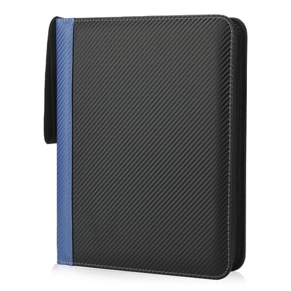 TCGUARD 9 Pockets Trading Card Binder with Sleeves Card Organizer, 900 Double Sided Pocket PU Card Collection Binder, Baseball Binder,for Sports Card, MTG, TCG Yugioh Card (Blue)