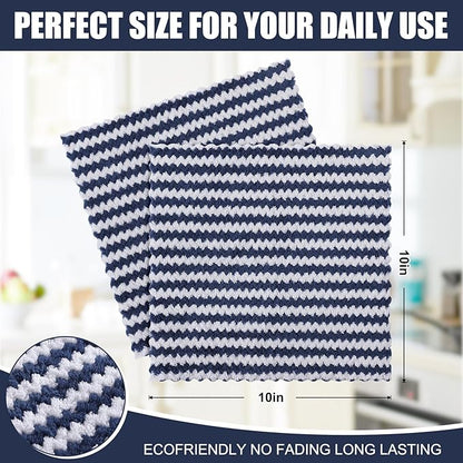 Homaxy 12 Pack Kitchen Dish Cloths, Ultra Soft and Absorbent Dish Towels