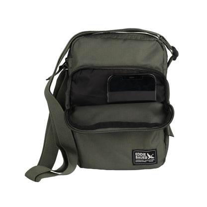 Eddie Bauer Jasper Crossbody Bag with Zippered Main Compartment and Adjustable Shoulder Strap