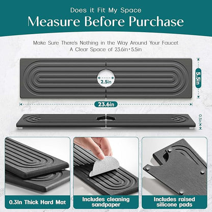 Large Faucet Mat for Kitchen Sink
