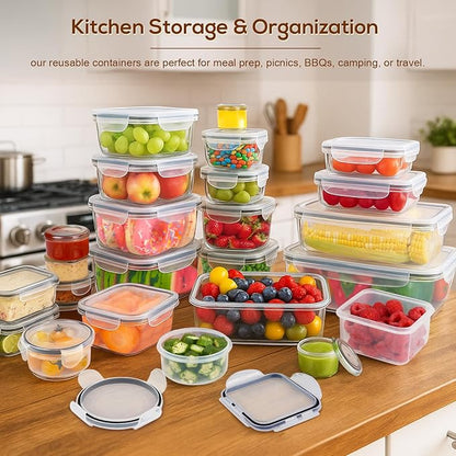 50 PCS Thicker Food Storage Containers