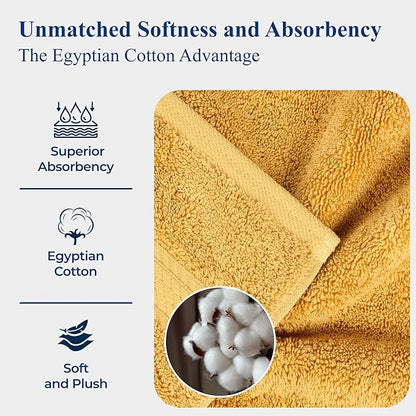 Superior Egyptian Cotton Pile Bath Towels, Ultra Soft Luxury Towel, Thick Plush