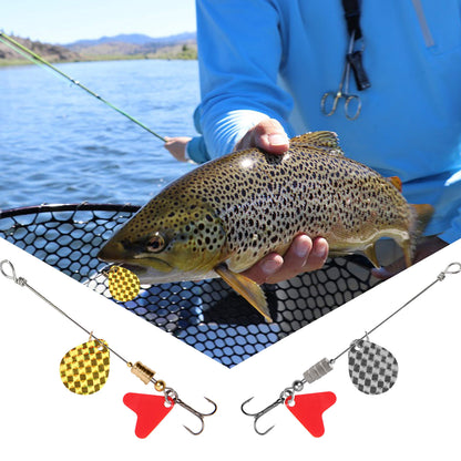 Fishing Spinner Bait Making Kit, 261pcs DIY Fishing Lure Making Kit Buzzbait Spinnerbait Colorado Blades Fishing Spoon Rigs Treble Hook Make Your Own Lures for Bass Trout Walleye Spinner