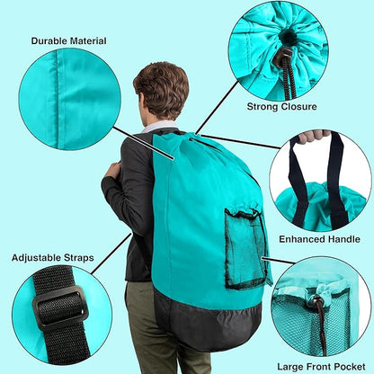 Turquoise Laundry Backpack