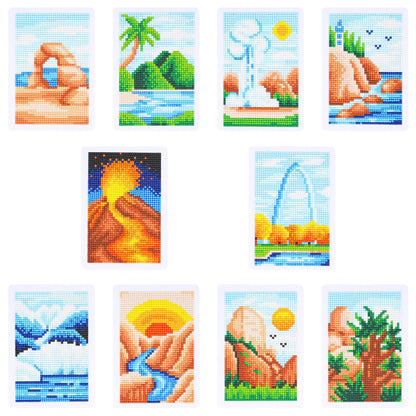 Citrichand Landscape Diamond Art Kits for Adults 10 Pack (4.7×6.6 in) – DIY Stress Relief Art Therapy Craft | Premium Design & Packaging | Relaxing Mindfulness Gift for Adult & Kid. (Landscape)
