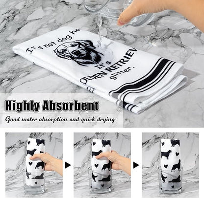 Golden Retriever Kitchen Dish Towel