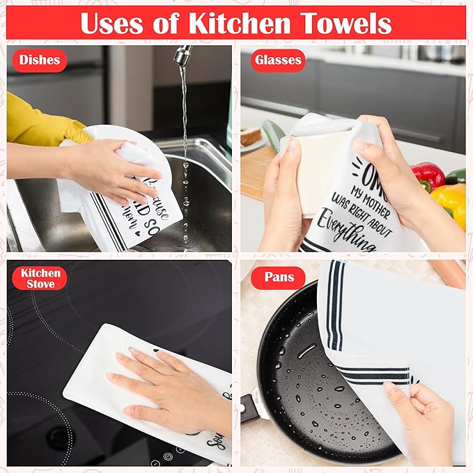 R HORSE Funny Kitchen Dish Towels