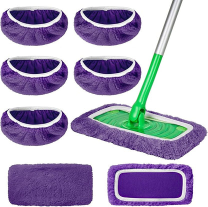 5 Pack Reusable Microfiber Mop Pads Compatible
