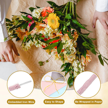 uxcell 164 Feet Floral Bind Wire Wrap Twine, 2mm Floral Wire Vine Bind Wire Rustic Craft Wire for DIY Projects Flower Bouquet Wreath Gift Wrapping Wedding Decoration Purple