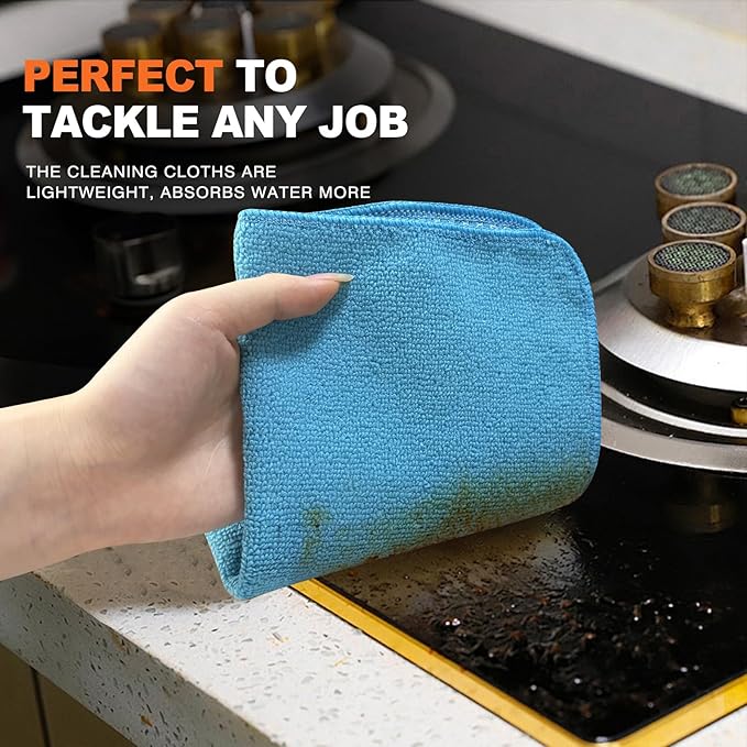 KinHwa Kitchen Washcloths for Dishes Absorbent Microfiber Dish Cloths Quick Dry