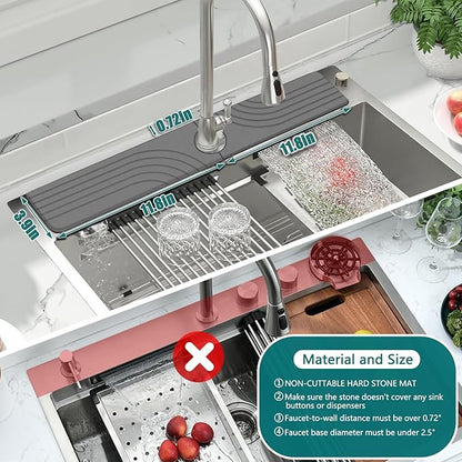 Kitchen Sink Diatomite Splash Guard